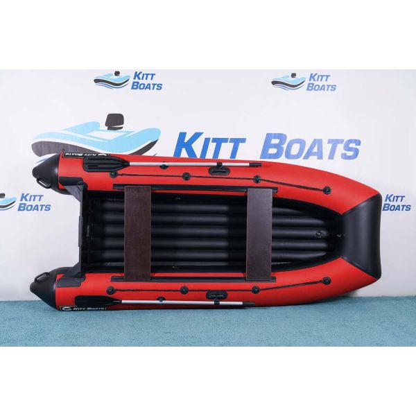 Лодка моторная килевая Kitt Boats 320 НДНД красно-черный